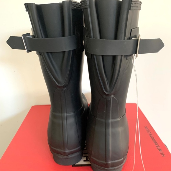 Hunter Original Short Boots Black sz 10 - Picture 5 of 8